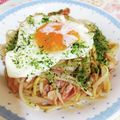 rie-tin's cooksnap of when they made 深夜食堂の焼きそば（目玉焼きのせ）.