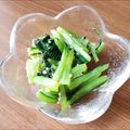 麻's cooksnap of when they made ✿副菜 作り置き小松菜のナムル✿.
