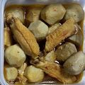 momonaomam's cooksnap of when they made 里芋と手羽中の　ちょい辛煮物.