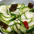 ヨッシーだなも's cooksnap of when they made 【農家のレシピ】ズッキーニの千枚漬け風.