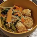 しらたまこむぎ's cooksnap of when they made 肉団子と春菊、えのきのピリ辛味噌煮.