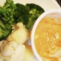 renaママ１１３０'s cooksnap of when they made 温野菜に。バーニャカウダ風味噌ディップ.
