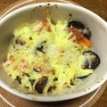 mionami's cooksnap of when they made パンで簡単なすのミートグラタン.