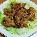 55才のおじさん's cooksnap of when they made 手羽元甘辛.