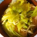 ぐーたら子☆'s cooksnap of when they made 春きゃべつの卵とじにゅうめん.