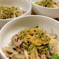 ♡てるてる♡'s cooksnap of when they made 豚肉もやしのねぎ味噌マヨネーズソースがけ.