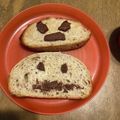 Joky's cooksnap of when they made ❑ブロックチョコdeお顔トースト❏.