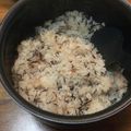 おはなすき's cooksnap of when they made 「塩辛い梅干消費」梅ひじき炊き込みご飯.
