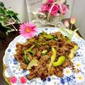 ☆なあなクック☆'s cooksnap of when they made 簡単シンプル♪牛肉とセロリの醤油炒め.