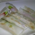 レアレアチーズ's cooksnap of when they made お弁当に。カニカマと枝豆の揚げ春巻き♪.