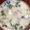 わたるんママ's cooksnap of when they made かぶの葉のミルクスープ.