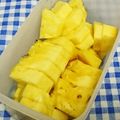 ととろ＆めい's cooksnap of when they made パイナップルの 無駄のない切り方.