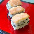Moggieneko's cooksnap of when they made スモークサーモン寿司.
