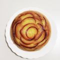 おぽんのこ's cooksnap of when they made 炊飯器で簡単！HMでバラのりんごケーキ.