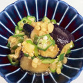 さみろー's cooksnap of when they made 冷凍揚げナスと冷凍オクラの揚げない煮浸し.