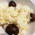 あきちゃん！！！'s cooksnap of when they made 土鍋で炊く栗おこわ.