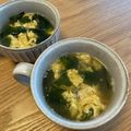 s♡ne's cooksnap of when they made ワカメとふわふわ卵のお吸い物♪.