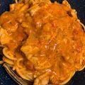MissH0423's cooksnap of when they made m簡単☆鶏のトマトクリーム煮.