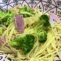 りんごママ_1986's cooksnap of when they made ブロッコリーとベーコンのペペロンチーノ.