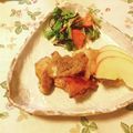 yesmama's cooksnap of when they made ❀りんごでオニオンソースチキン❀.