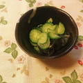 yesmama's cooksnap of when they made 基本の酢の物☆まろやか味きゅうりとわかめ.