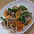 きらり流れ星's cooksnap of when they made 柿と豚肉で★チンジャオロース風〜味噌炒め.