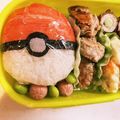 Sat2513's cooksnap of when they made ポケモン＊キャラ弁＊モンスターボール.