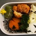 みさともも♪'s cooksnap of when they made ハロウィン☆キャラ弁かぼちゃ煮でランタン.