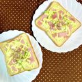 ふたごゆき's cooksnap of when they made キャベツとベーコンのチーズマヨトースト.