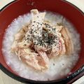 まおalouette's cooksnap of when they made サラダチキンで簡単！鶏がゆ.