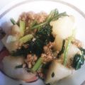 YOUCHIA's cooksnap of when they made かぶのそぼろ煮あんかけ.