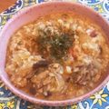 Eire's cooksnap of when they made 鯖缶とミニトマトのリゾット.