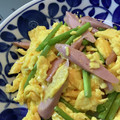 しげその's cooksnap of when they made アスパラとソーセージの卵炒め.