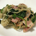 こにた's cooksnap of when they made ほうれん草とえのきとベーコンのバター炒め.