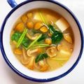ありみりん♡'s cooksnap of when they made 豆腐となめこと三つ葉の味噌汁.