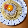 ありみりん♡'s cooksnap of when they made しらすと卵黄のペペロンチーノ.