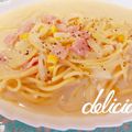 オウジリリノエ's cooksnap of when they made ♡濃厚ミルクスープパスタ♡.