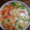 クックHJTK9C☆'s cooksnap of when they made トマトと生姜のチーズかきたまスープ.