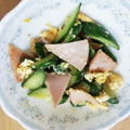 みるくとココア's cooksnap of when they made 簡単中華・ハムと卵と胡瓜の塩炒め.