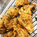 noezou's cooksnap of when they made 生アミのてんぷら（かき揚げ？）.