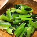 ヘルガくみこ's cooksnap of when they made 苦くない♪簡単小松菜のナムル.