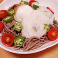 hitomi♪＊'s cooksnap of when they made とろろとオクラのサラダそば～温玉のせ～.