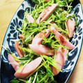 山ばあば's cooksnap of when they made 副菜に♡簡単！豆苗とウィンナーの炒め物♡.