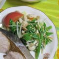 mmameco's cooksnap of when they made つるむらさきのナムル.