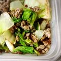 kiyoねぇ's cooksnap of when they made 山芋と白菜のひき肉炒め.