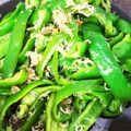 yu🐓's cooksnap of when they made ピーマンと…しらすの炒め物～(*^^*).