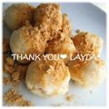 LAYLA*'s cooksnap of when they made レンジで簡単！翌日ももちもちおから団子♪.