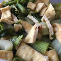 クック78R779☆'s cooksnap of when they made セロリの葉と油揚げの炒め煮～簡単に一品.