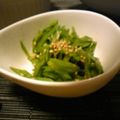豆柴犬's cooksnap of when they made 絹さやのナムル。.