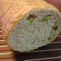 はっぴー食堂's cooksnap of when they made レンジパンで「ゴマ枝豆パン」♪.